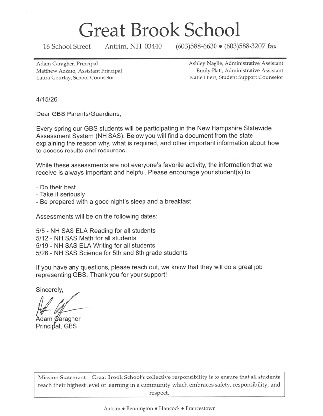 Parent Letter NH SAS